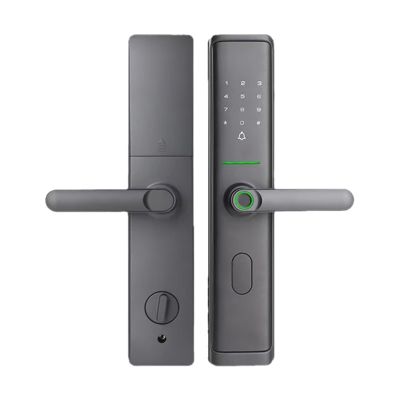 Q05 Pametna vrata brava — Otisak prsta, lozinka i ključ, 50 pohranjenih otisaka, skeniranje <0,01 s, DC napajanje