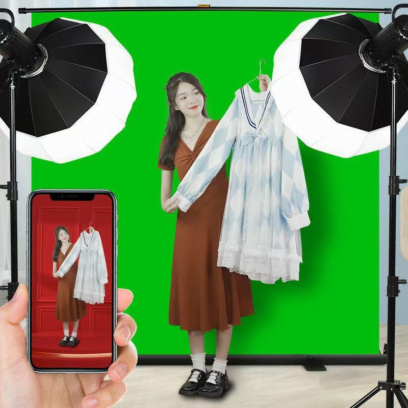 Perete de fundal - pânză pentru ecran verde îmbunătățit pentru fotografia de produse (Brand: Beauty; Material: Pânză; Scenarii: Fotografirea produselor; Garanție: Garanție națională)