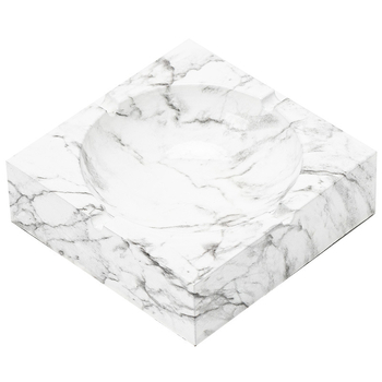 Керамичен пепелник, квадратен, със съхранение, възможност за печат на лого, персонализиране