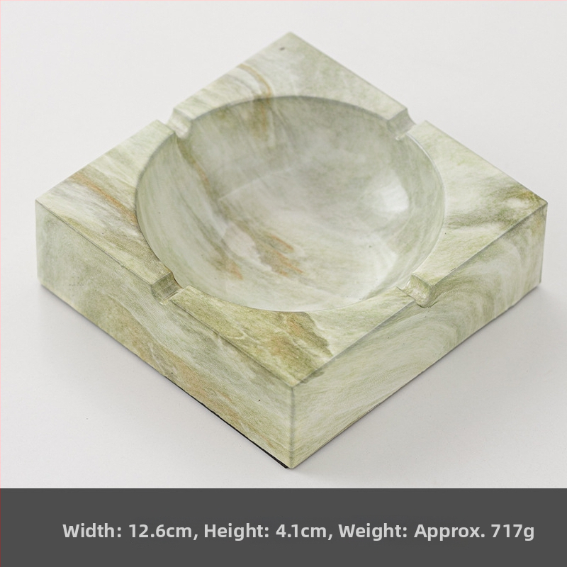 Керамичен пепелник, квадратен, със съхранение, възможност за печат на лого, персонализиране