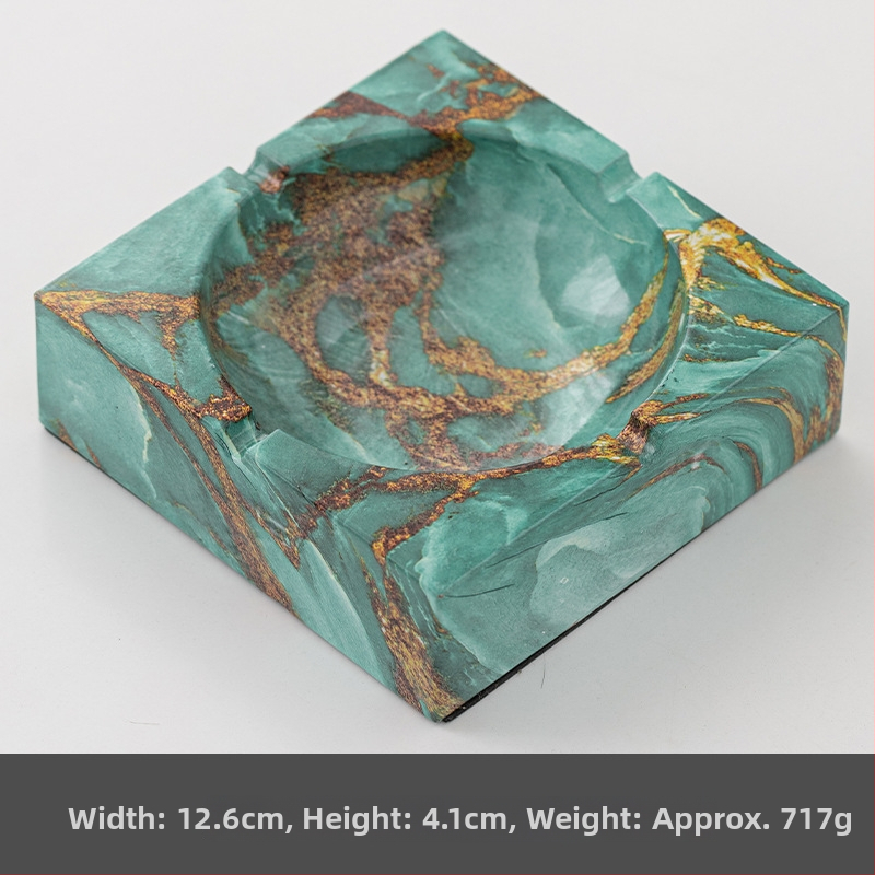 Керамичен пепелник, квадратен, със съхранение, възможност за печат на лого, персонализиране