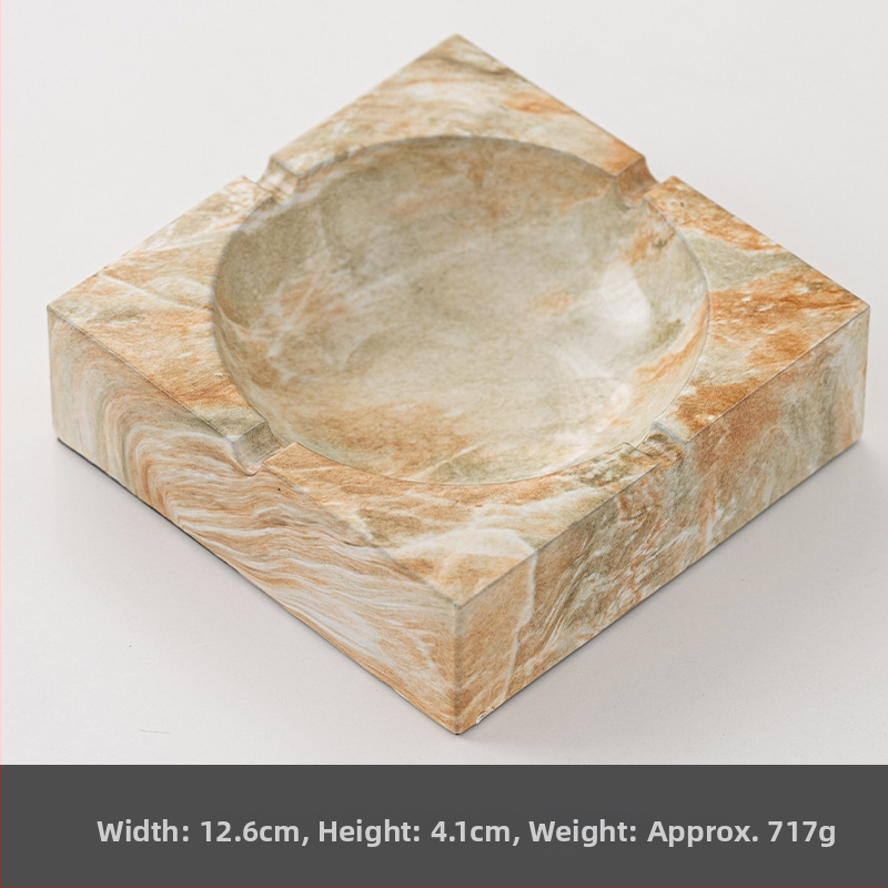 Керамичен пепелник, квадратен, със съхранение, възможност за печат на лого, персонализиране