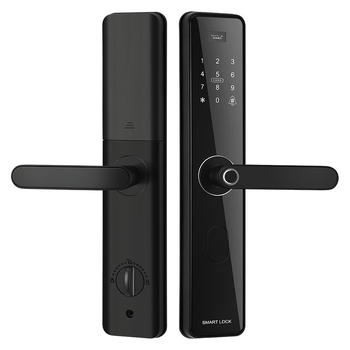 Încuietoare inteligentă pentru uși cu amprentă și parolă – Model JH01, stocare amprente 100, peste 100000 de deblocări, scanare sub 0,01 s, rată de recunoaștere falsă sub 0,01