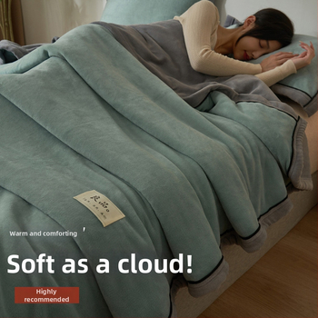 Korall polár pléd, poliészter, téli használatra, egyszínű minta, modern letisztult stílus