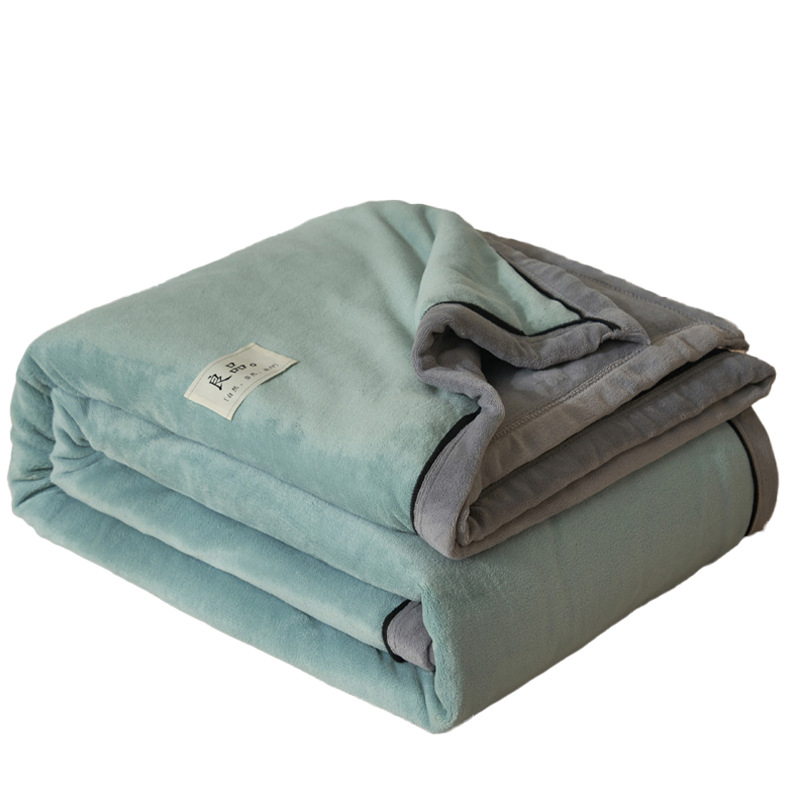 Korall polár pléd, poliészter, téli használatra, egyszínű minta, modern letisztult stílus