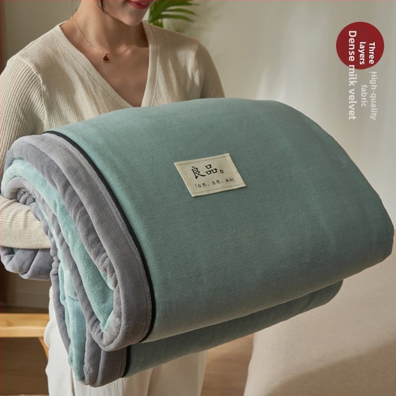 Korall polár pléd, poliészter, téli használatra, egyszínű minta, modern letisztult stílus