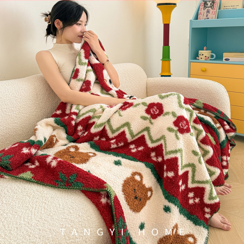 Karácsonyi plédek kanapéhoz, 260 g/m², tavasz–ősz szezon, testre szabható, minta: Egyéb, anyag: Egyéb