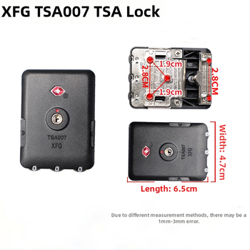 Κλειδαριά αποσκευών XFG903 TSA007 – τριών οπών ABS σώμα