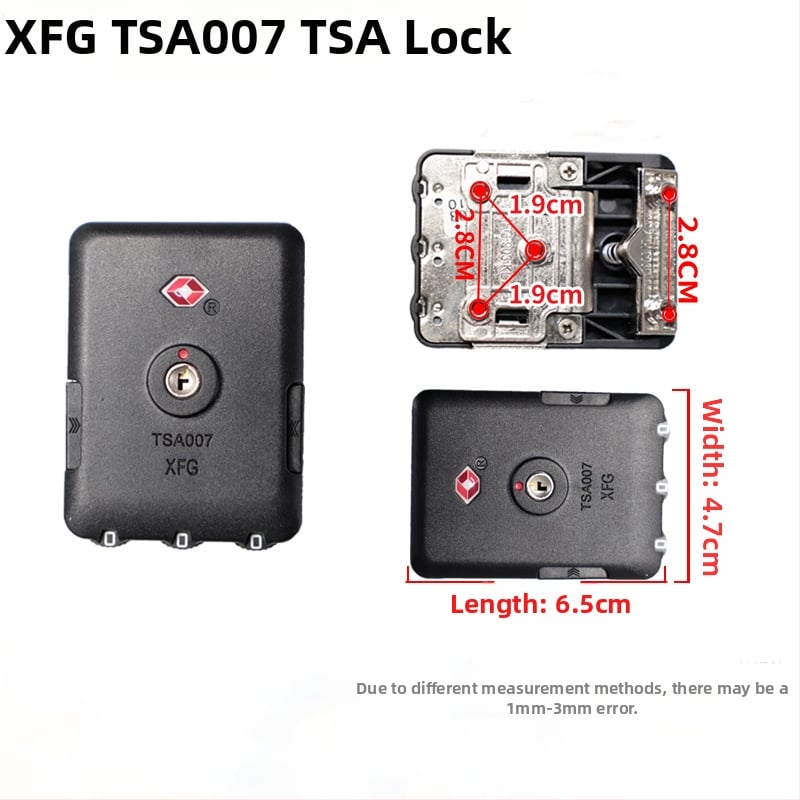 Κλειδαριά αποσκευών XFG903 TSA007 – τριών οπών ABS σώμα