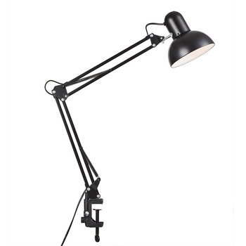 XY-T800 LED stolna lampa s dugim rukom i klipom, zaštita očiju za djecu i učenike, metalna sjenčica, napajanje iz utičeca 0-220V, tipka prekidač, LED svjetlo
