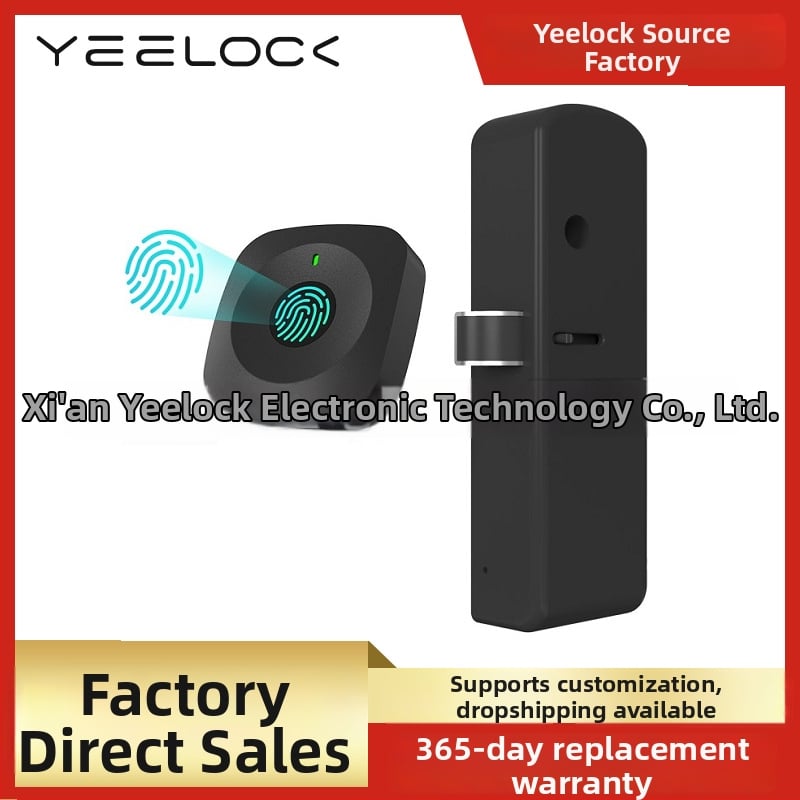 Easy Lock Treasure M10: zámok s odtlačkom prsta pre zásuvky a skrinky – ABS+PC, odomykanie prstom, vhodné pre zásuvky, spisový skriňu a botník