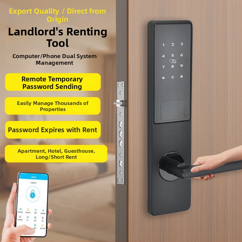 Pametna vrata s otiskom prsta za hotele i B&B – Songda AK20251118, Bluetooth, zaključavanje lozinkom, prilagodba dostupna