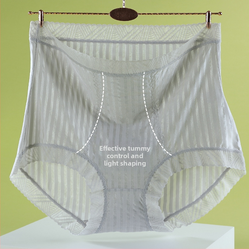 Lenjerie intimă pentru femei cu talie înaltă pentru modelare corp | Ice Silk/Nylon, căptușeală din bumbac, antibacterian, control abdomen, ridicare șolduri