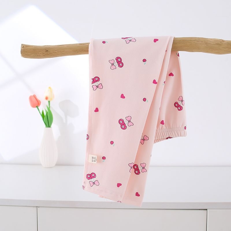 Dječje dugačke pamučne gaće, unisex, srednji pojas, 95% pamuk s Lycrom, otvor među preponama