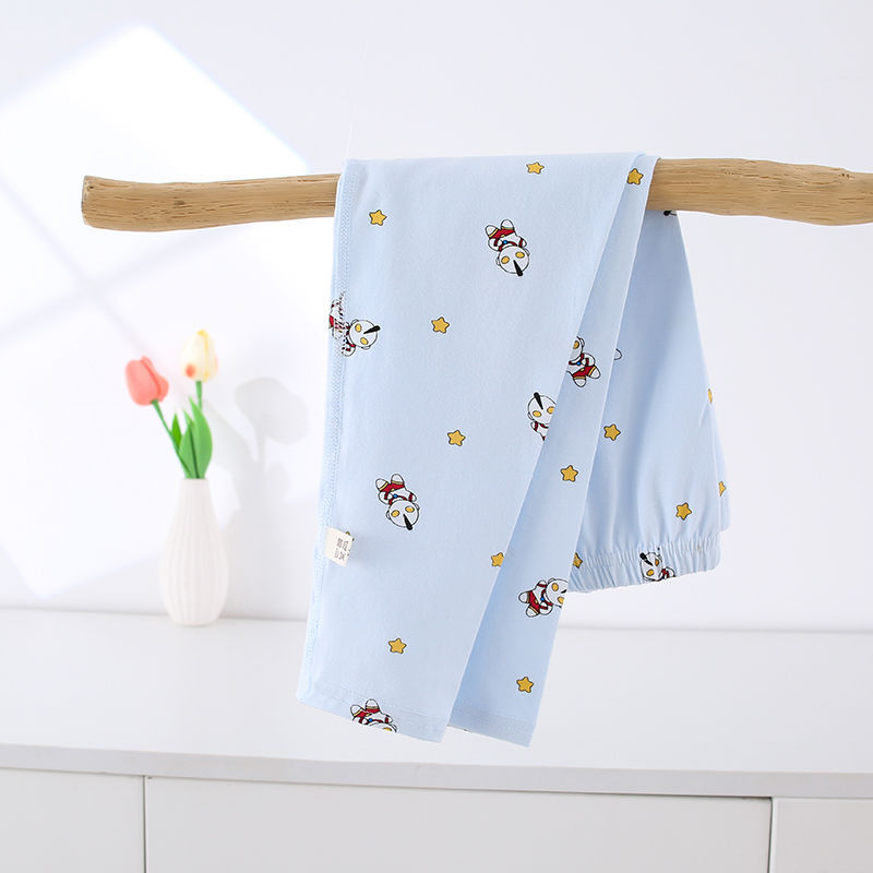 Dječje dugačke pamučne gaće, unisex, srednji pojas, 95% pamuk s Lycrom, otvor među preponama