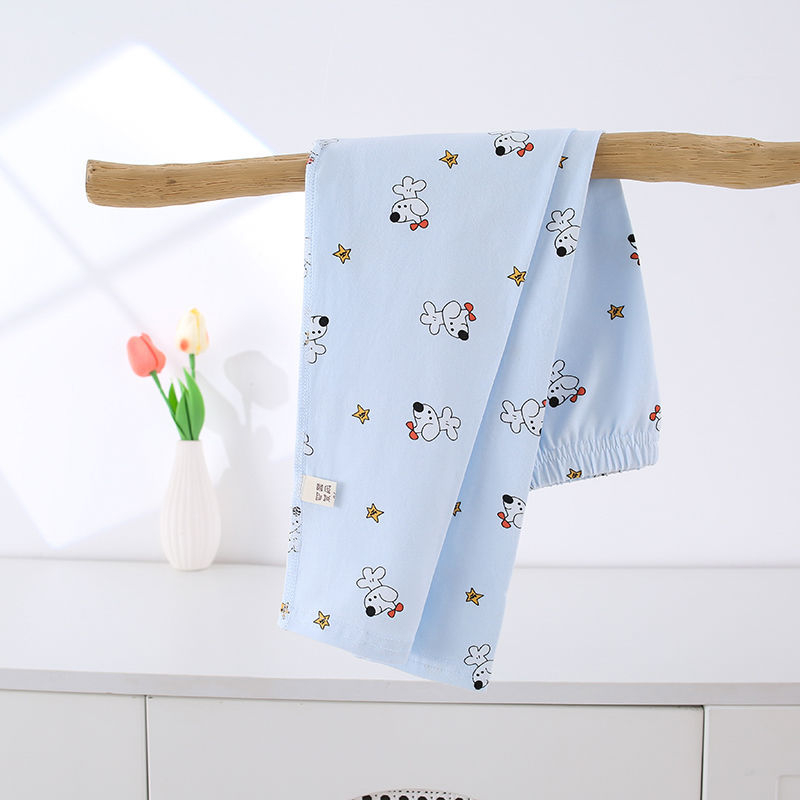Dječje dugačke pamučne gaće, unisex, srednji pojas, 95% pamuk s Lycrom, otvor među preponama