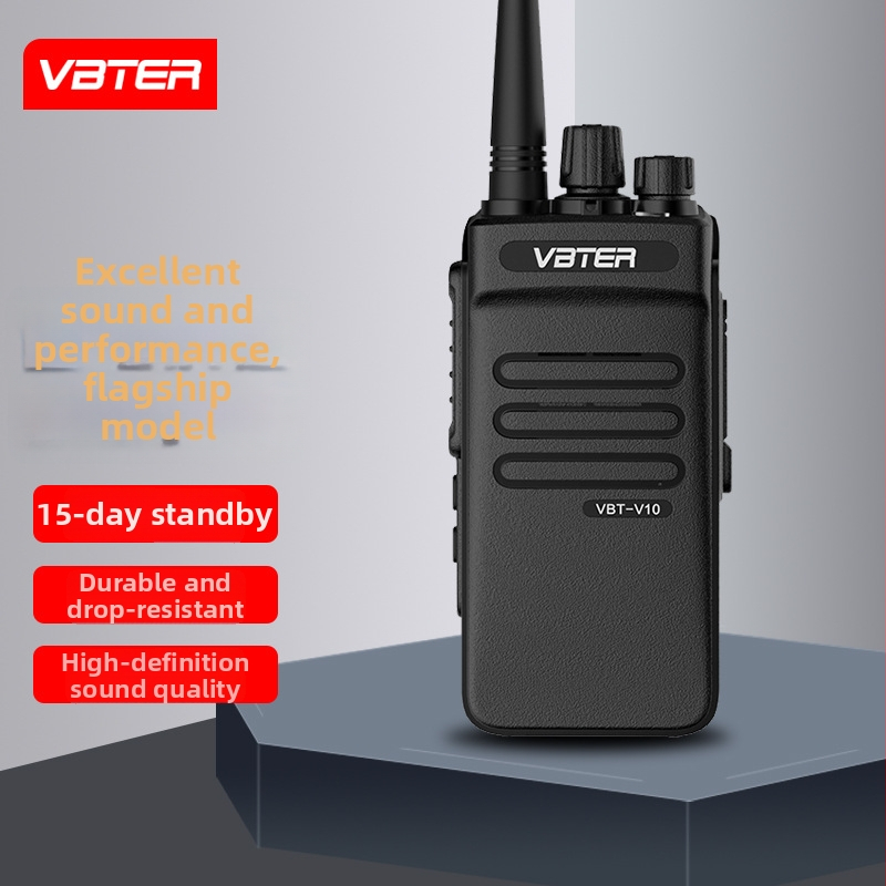 Weibet WBT-V10 profesionalni ručni radio za ured, gradilište i vanjsku upotrebu (uključuje slušalicu) – 5W, 16 kanala, domet 3–5 km, 7.4V, 4900 mAh