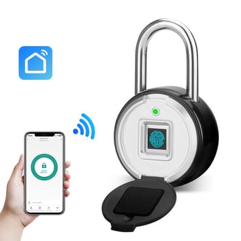 Lacăt inteligent cu amprentă – exterior impermeabil, deblocare prin aplicație, stocare 30 de amprente, scanare <0.5 s, model P3Z-TY, alimentare DC