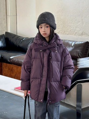 Lányoknak tervezett téli tollkabát, koreai stílus, rövid fazon, ujj nélküli, 86–90% fehér kacsatoll