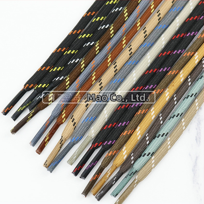 DE02 Šňúry na tenisky, bežné, textilné a pracovné topánky; Rozmery prispôsobiteľné; Dĺžka šnúrok: Konzultácia; Značka Mao Jin