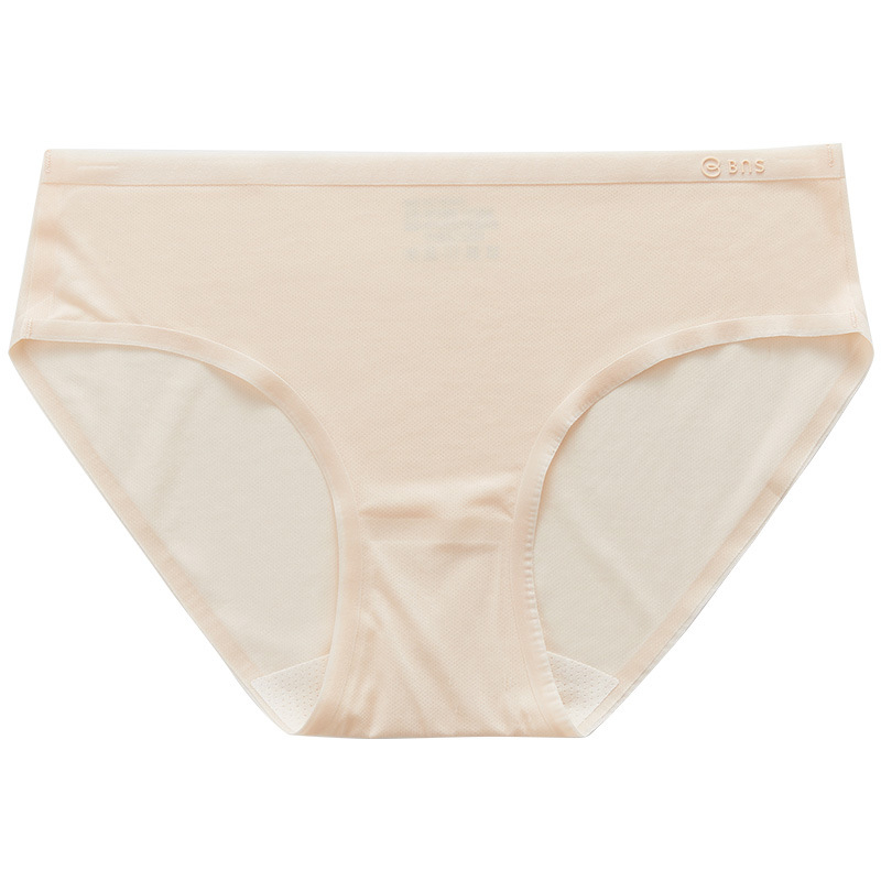 Ženske bezšivne gaćice od najlona — ultratanke, prozračne, srednje visine struka, podstava od regenerirane celulozne vlaknine 90-95%