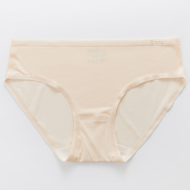 Ženske bezšivne gaćice od najlona — ultratanke, prozračne, srednje visine struka, podstava od regenerirane celulozne vlaknine 90-95%
