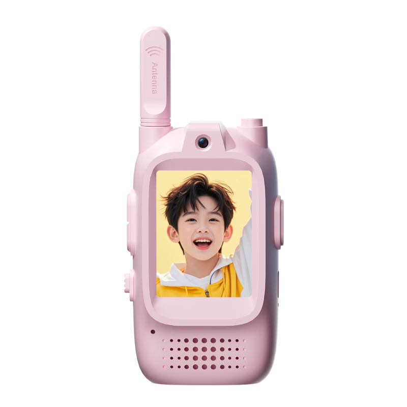 Gyerekeknek szánt videó walkie-talkie kültéri interaktív játékhoz, modell M5, hatótáv 1,5–3 km, Li‑ion 650 mAh akkumulátor, porálló