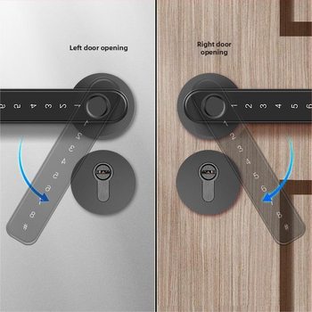 Încuietoare inteligentă pentru uși D1 — până la 50 amprente, scanare <0,25 s, >3.000.000 de deblocări, alimentare DC, temperatură de funcționare -20 la 60°C, umiditate 10–90%