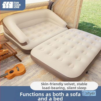 Log lane Explorer Διπλό φουσκωτό κρεβάτι – Φορητό υπαίθριο πτυσσόμενο αεροκρεβάτι με επιφάνεια από συνθετικό ύφασμα, Μέγιστο φορτίο 180 kg