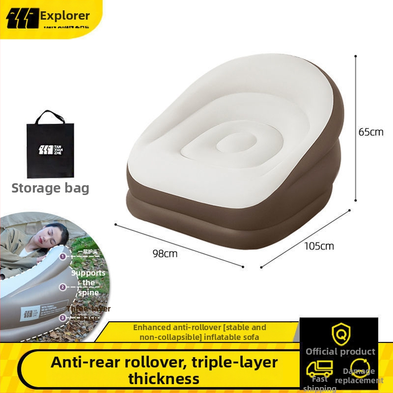 Log lane Explorer Διπλό φουσκωτό κρεβάτι – Φορητό υπαίθριο πτυσσόμενο αεροκρεβάτι με επιφάνεια από συνθετικό ύφασμα, Μέγιστο φορτίο 180 kg