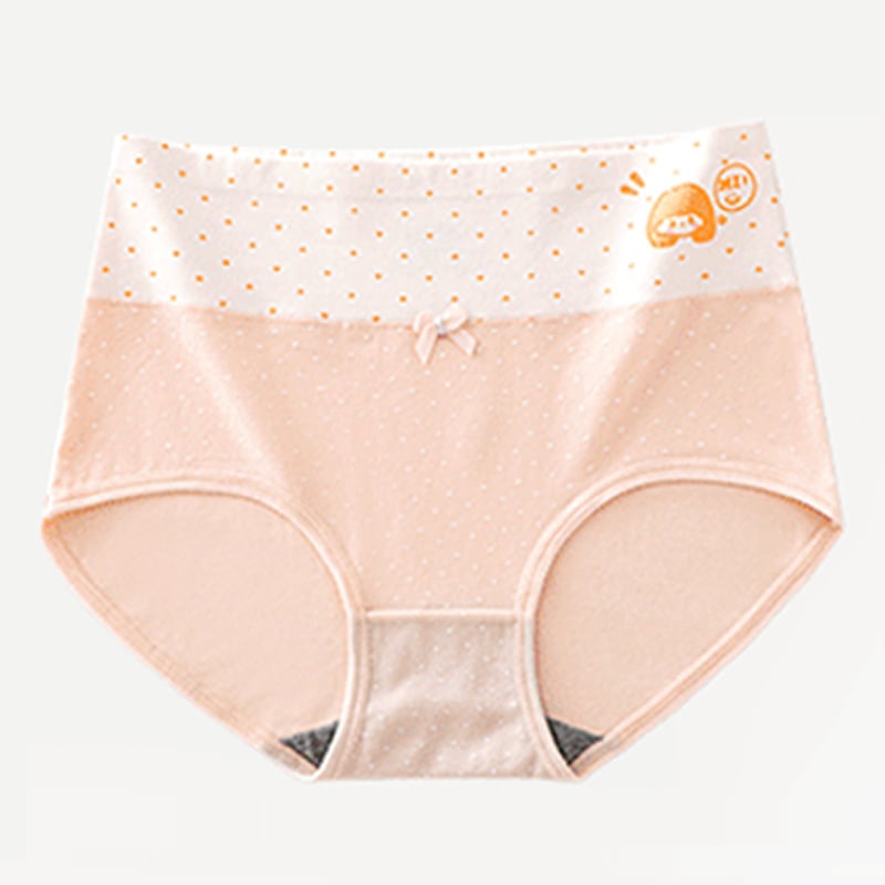 Lányoknak készült pamut alsónemű, középmagas derék, lélegző és antibakteriális, sima szövésű; fő anyag 95–100% pamut; vállt/ka; 100% pamut a váltó részen