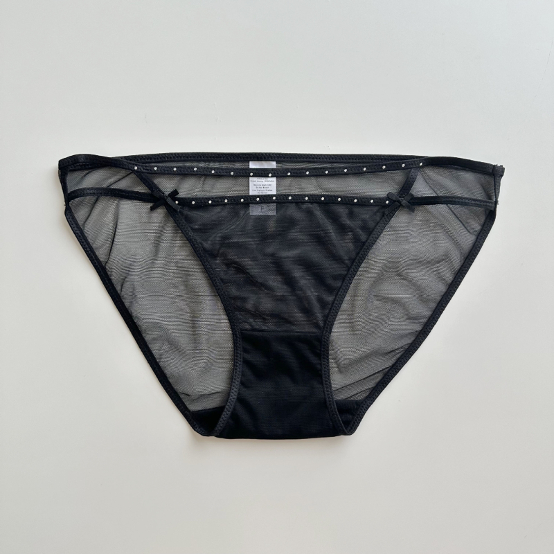 Ženske čipkaste gaćice – najlonska čipka, pamuk podstava, niski struk, prozračne, oblikuju tijelo