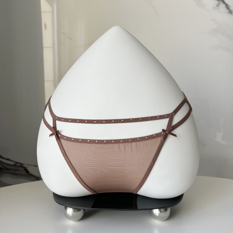 Ženske čipkaste gaćice – najlonska čipka, pamuk podstava, niski struk, prozračne, oblikuju tijelo