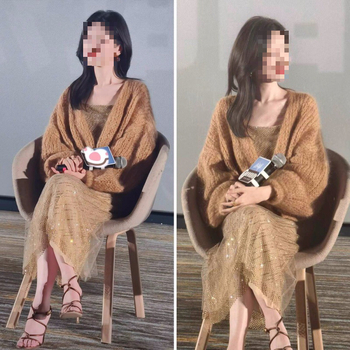 Kardigan od konoplje, ultra-tanki, visok ovratnik, dugi rukavi, produženi kroj, gradski stil