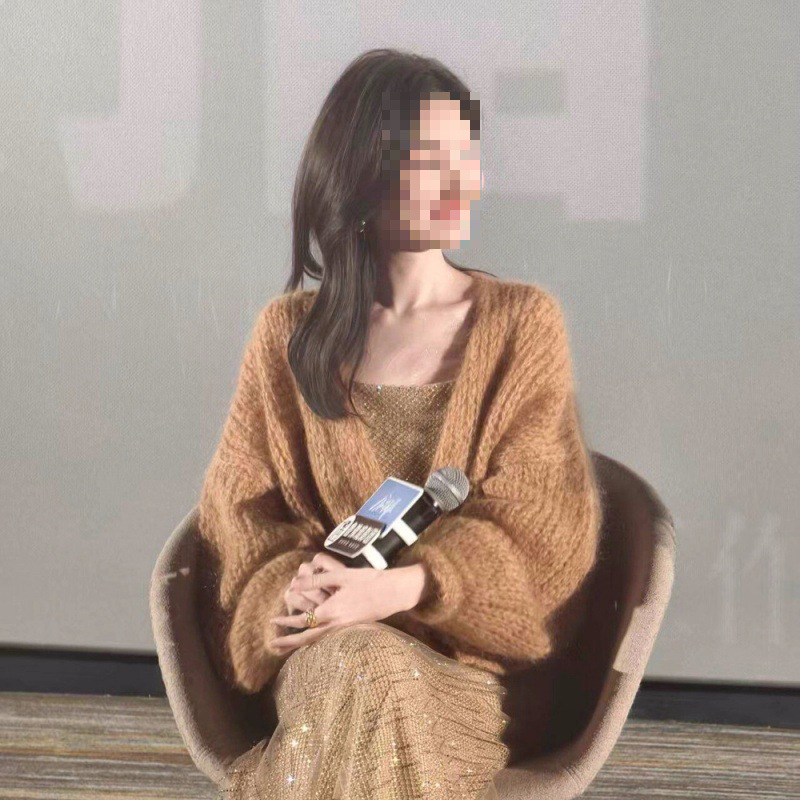 Kardigan od konoplje, ultra-tanki, visok ovratnik, dugi rukavi, produženi kroj, gradski stil