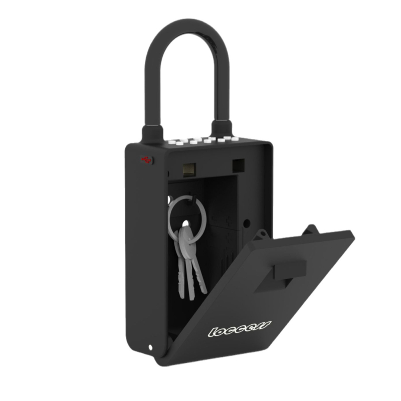 Cutie pentru chei cu încuietoare numerică, aliaj de aluminiu, model EKKB2-TY, stil modern minimalist