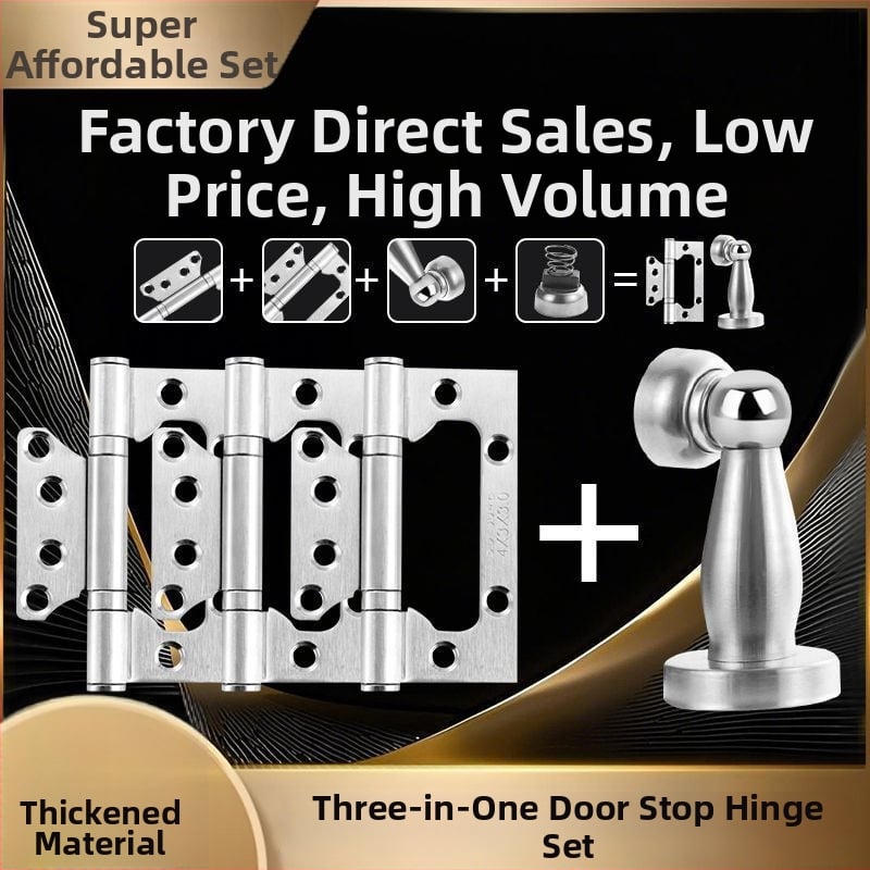 Három az egyben ajtózáró mágneses készlet — rozsdamentes acél és hidegen hengerelt acél, fényes elektroplak bevonat, márka Chaohe Hardware