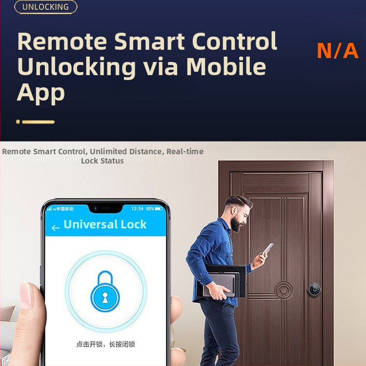 M5 Încuietoare cu amprentă pentru uși interioare din lemn – recunoaștere amprente <5 s; temperatură de funcționare 20–70°C; umiditate 20–93% RH; alimentare AC