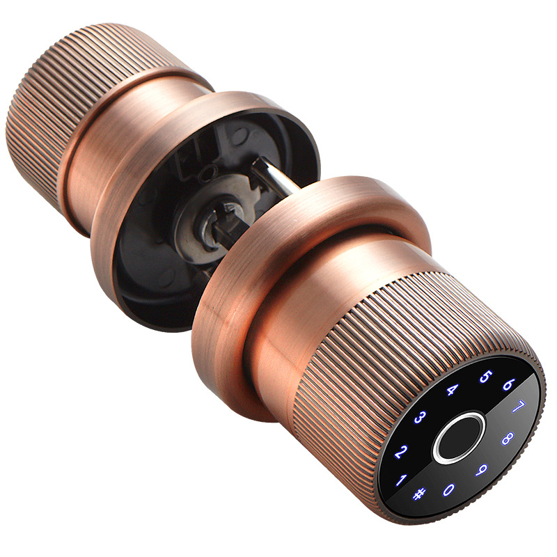 M5 Încuietoare cu amprentă pentru uși interioare din lemn – recunoaștere amprente <5 s; temperatură de funcționare 20–70°C; umiditate 20–93% RH; alimentare AC