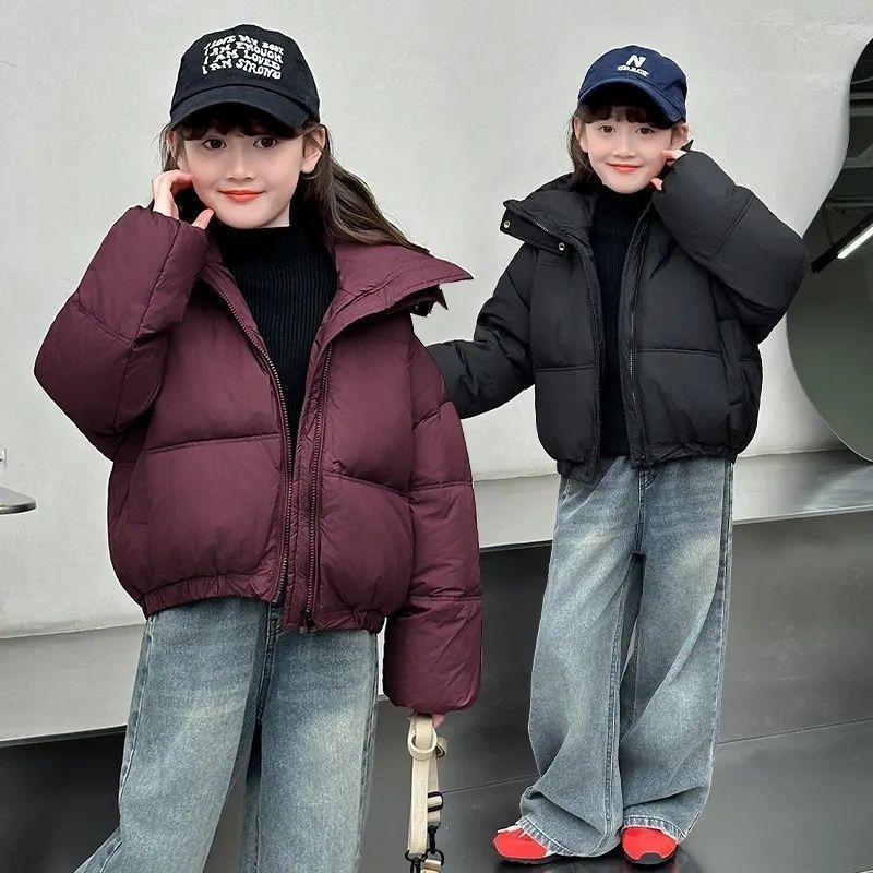 Παιδικό παλτό από πολυεστέρα, unisex, κορεατικού στυλ, για ηλικίες 3–8 ετών, γέμισμα πολυεστέρα, εξωτερικό και επένδυση 100% πολυεστέρας