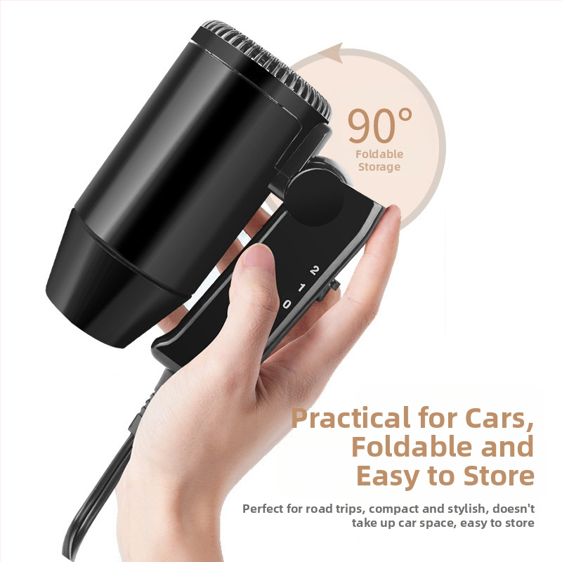 Automobilsko sušilo za kosu, ručno držano, sklopivo, 12V, 216W, ABS