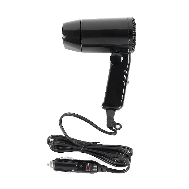 Automobilsko sušilo za kosu, ručno držano, sklopivo, 12V, 216W, ABS
