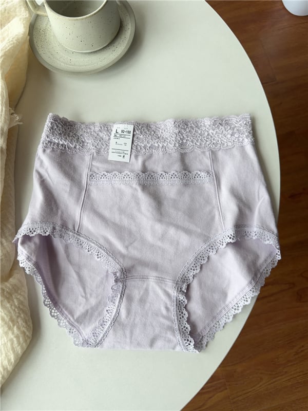 Chiloți femei din bumbac, mărime plus, talie înaltă, control al abdomenului și ridicare a feselor, respirabili, căptușeală 100% bumbac, 95–100% bumbac