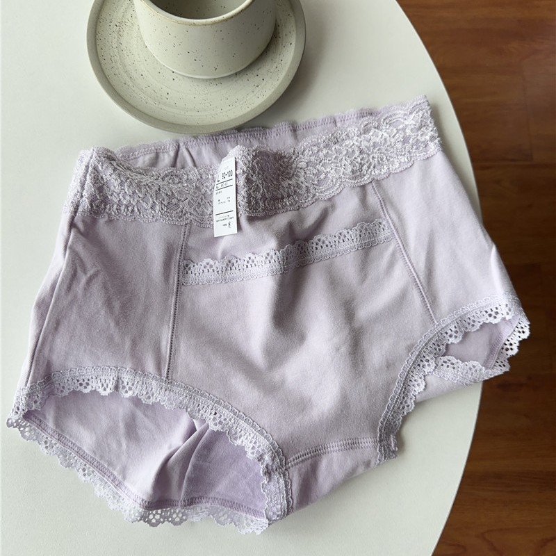 Chiloți femei din bumbac, mărime plus, talie înaltă, control al abdomenului și ridicare a feselor, respirabili, căptușeală 100% bumbac, 95–100% bumbac