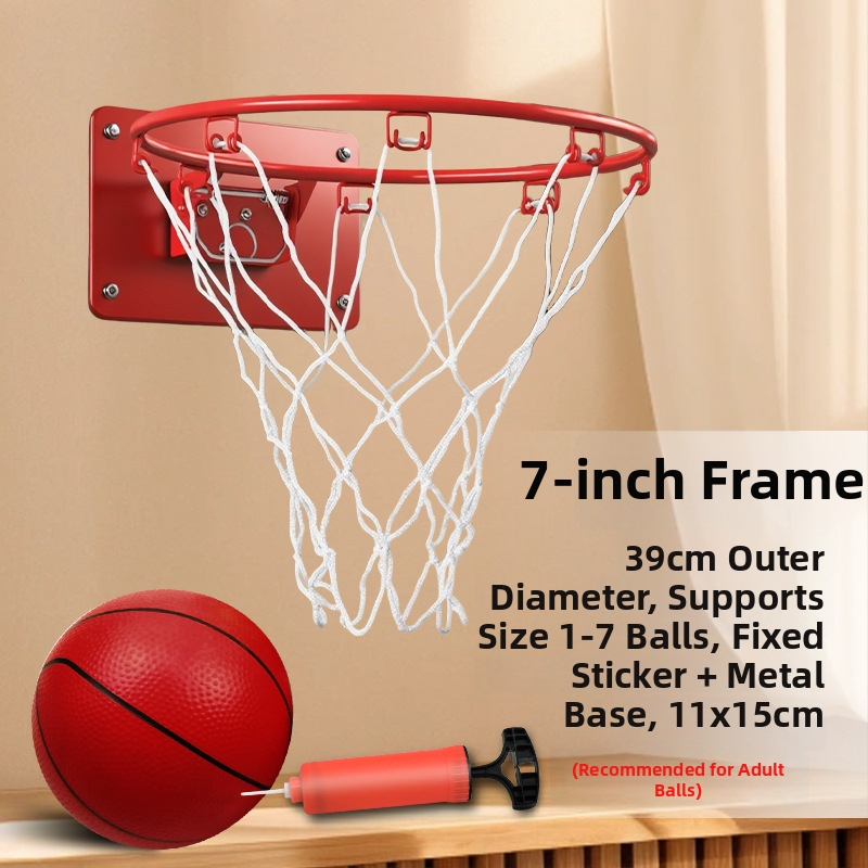 Beltéri falra szerelhető, csendes, összecsukható kosárpalánk hálóval