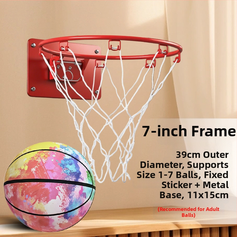 Beltéri falra szerelhető, csendes, összecsukható kosárpalánk hálóval