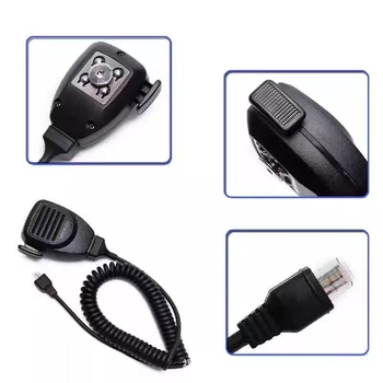 Kenwood automobilni mikrofon – kompatibilan s TM281/TM481/TM271/TM471/866G ručnim mikrofonom; domet 1.5–3 km; bez baterije; otporan na prašinu