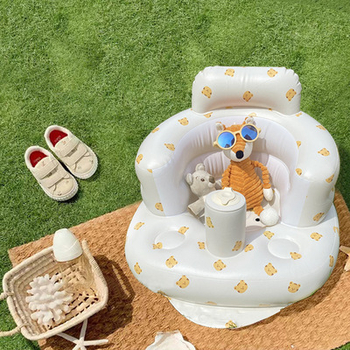 Φουσκωτό κάθισμα μάθησης μωρού – φορητό διαδραστικό παιχνίδι, οικολογικό PVC, κατάλληλο για 0–3 ετών, Bath jiamei