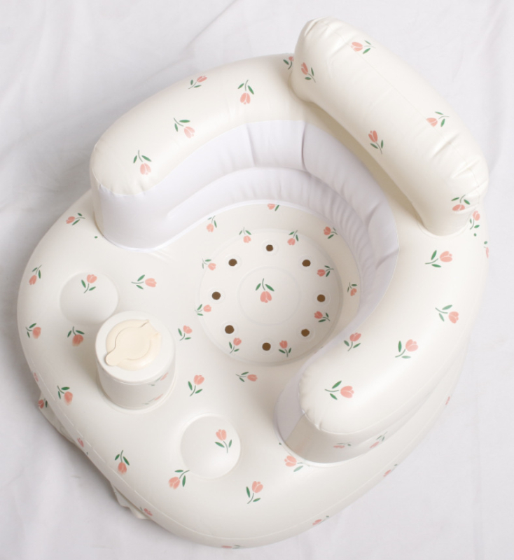 Φουσκωτό κάθισμα μάθησης μωρού – φορητό διαδραστικό παιχνίδι, οικολογικό PVC, κατάλληλο για 0–3 ετών, Bath jiamei