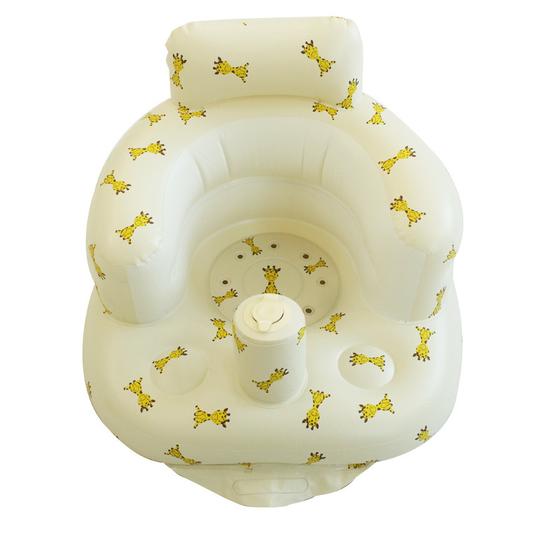 Φουσκωτό κάθισμα μάθησης μωρού – φορητό διαδραστικό παιχνίδι, οικολογικό PVC, κατάλληλο για 0–3 ετών, Bath jiamei